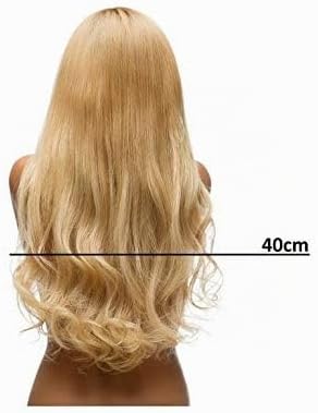 hair2heart Microring Extensions Echthaar Gewellt - 25 Strähnen 1g 40cm 10/0 hell-lichtblond 25 Sträh
