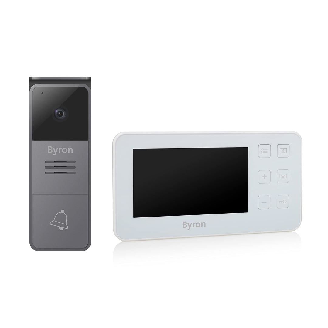 Byron DIC-24512 Video Türgegensprechanlage mit 4,3" Display für 1 Partei/ 2-Draht-Installation 4,3 Z