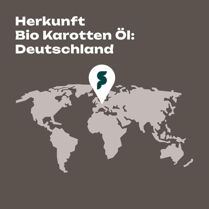 BIO Karottenöl 100 ml | Hautöl | 100% rein, kaltgepresst | aus deutschen Karottenwurzeln | für alle