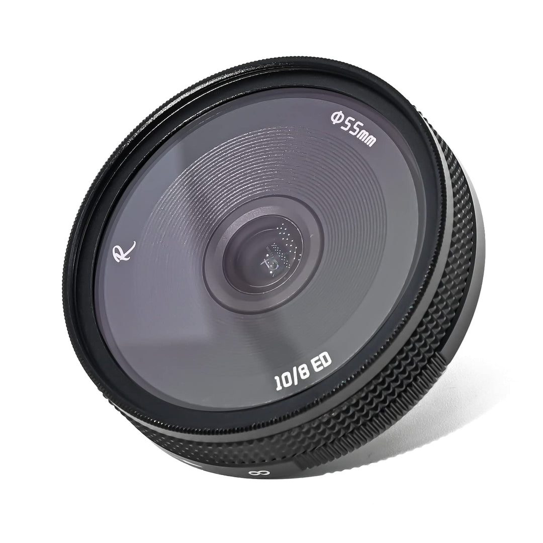AstrHori 10 mm F8 II Ultraweitwinkel Fischaugenlinse Manuelles APS-C-Objektiv Kompatibel mit Panason