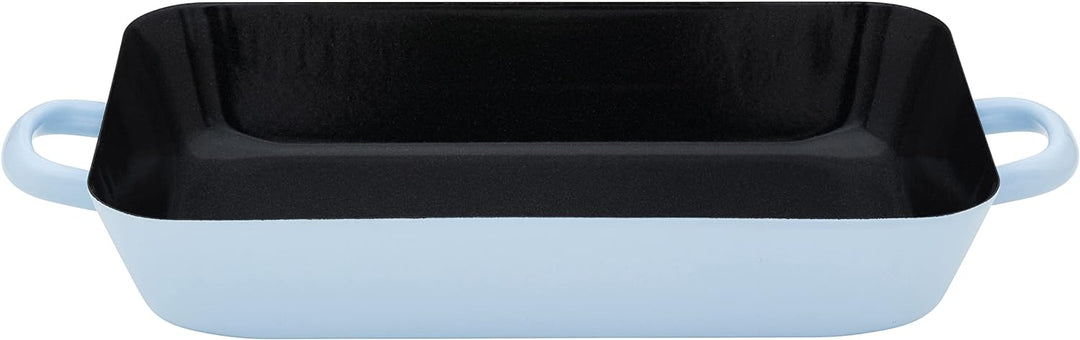 Riess, 0045-028, Bratpfanne 29/18 cm, BACKEMAILLE BLAU, LBH 36.5x18.2x5.2 cm, Gew. 0.727kg, Volumen
