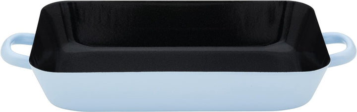 Riess, 0045-028, Bratpfanne 29/18 cm, BACKEMAILLE BLAU, LBH 36.5x18.2x5.2 cm, Gew. 0.727kg, Volumen