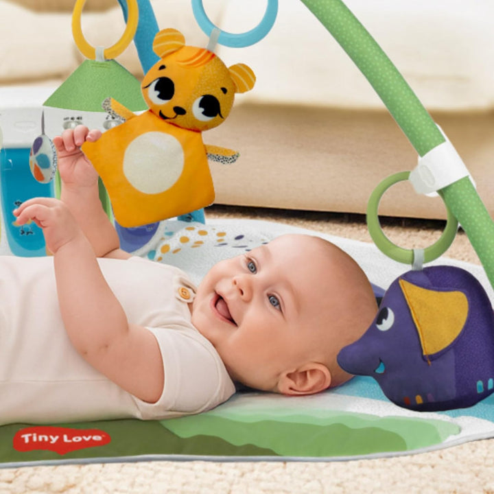 Tiny Love Developmental Gymini, Spielmatte Baby mit Musik, 0+ Monate, Spieldecke Baby, 20 Aktivitäte