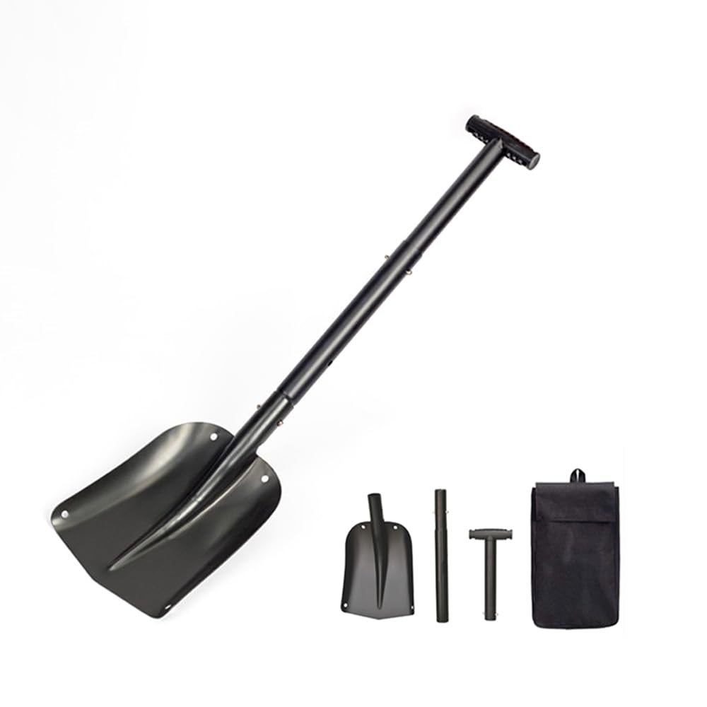 Lixada Teleskop-Schneeschaufel Kit Tragbare, Sport-Utility-Schaufel, einziehbare Campingschaufel, Sc