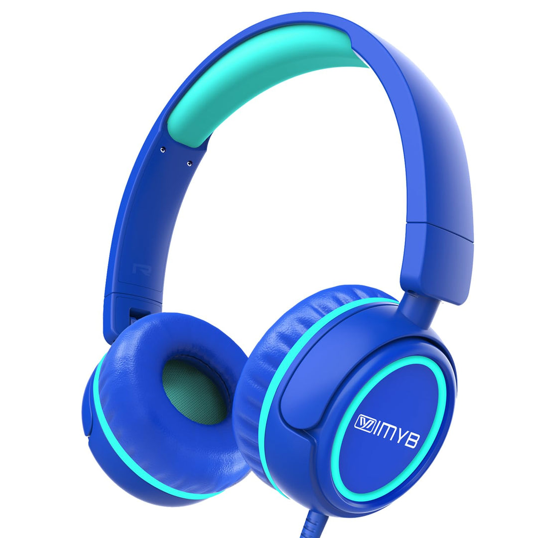 Kinder kopfhörer, Kopfhörer für Kinder mit Kabel, faltbar, Stereo Sound, Sichere Lautstärkebegrenzun