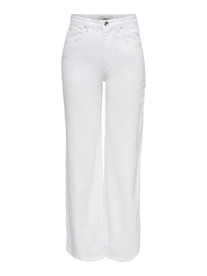 ONLY Female Weit geschnitten ONLJUICY HW Wide Leg DNM REA NOOS 28W / 32L Weiss, 28W / 32L Weiss