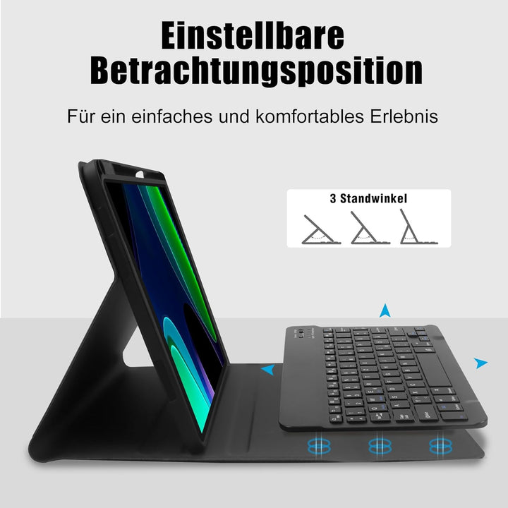YUEJIDZ Tastatur Hülle für ‎Xiaomi Pad 6 11 Zoll,Smart Cover mit QWERTZ Deutsch Tastatur für Xiaomi
