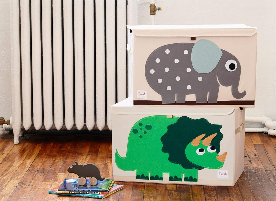 3 Sprouts Spielzeugkiste mit Deckel – Aufbewahrungsbox für Kinderzimmer, Spielzeugbox für Kinder, Sp