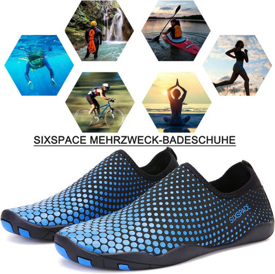 Sixspace Unisex Badeschuhe Wasserschuhe Schnell Trocknend Wassersportschuhe Schwimmschuhe Strandschu