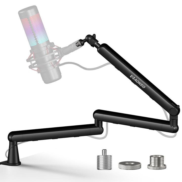 Aokeo AK-55i Mikrofonarm mit niedrigem Profil, geeignet für Aokeo Yeti, Snowball iCE, HyperX QuadCas