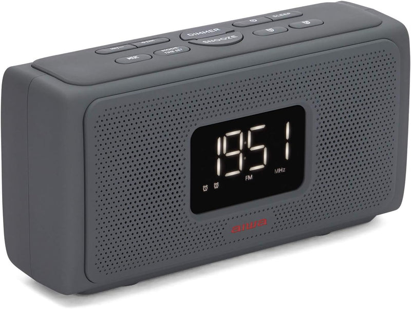 Aiwa CRU-80BT: Bluetooth-Lautsprecher mit Uhrenradio