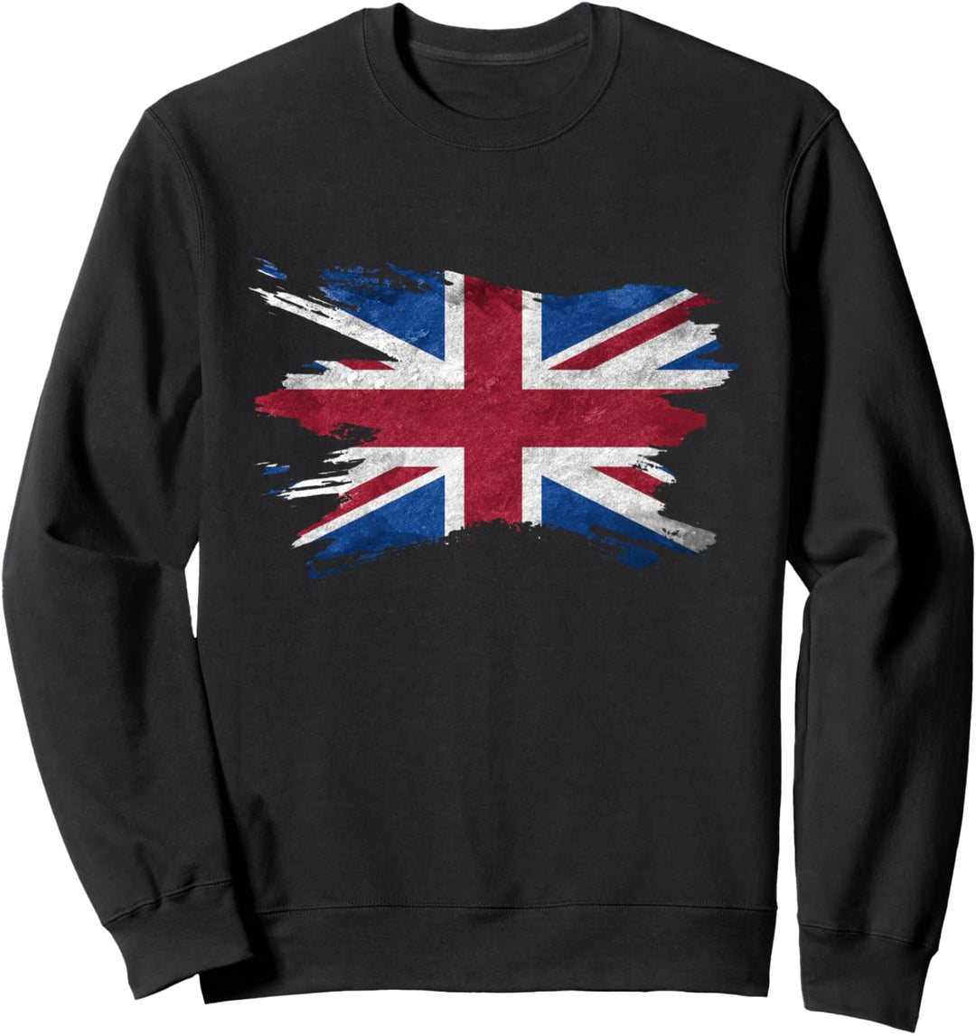 Vintage Union Jack Flag UK Great Britain Flag Union Jack Sweatshirt