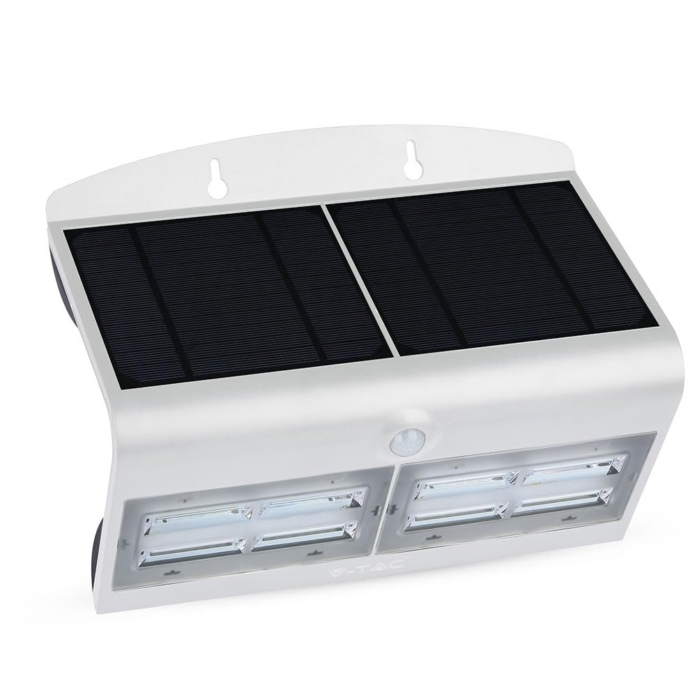 V-TAC Solar-Wandlampe VT-767-7-W 8278 LED 7.00W Tageslichtweiss Weiss, Schwarz