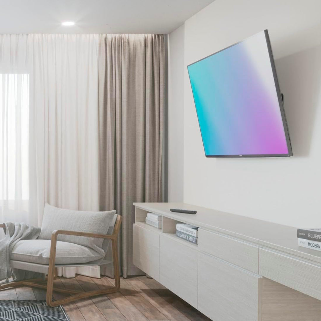 Hama TV Wandhalterung neigbar, Slim (TV Wandhalterung 37-120 Zoll, VESA 50x50 bis VESA 1100x600, bis
