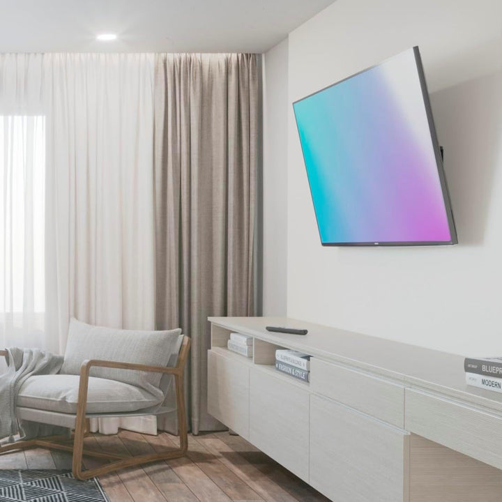 Hama TV Wandhalterung neigbar, Slim (TV Wandhalterung 37-120 Zoll, VESA 50x50 bis VESA 1100x600, bis