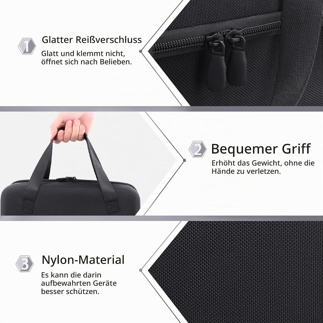 co2CREA Hart Reise Schutz Hülle Etui Tasche für EF ECOFLOW Tragbare Powerstation River 2 256Wh LiFeP