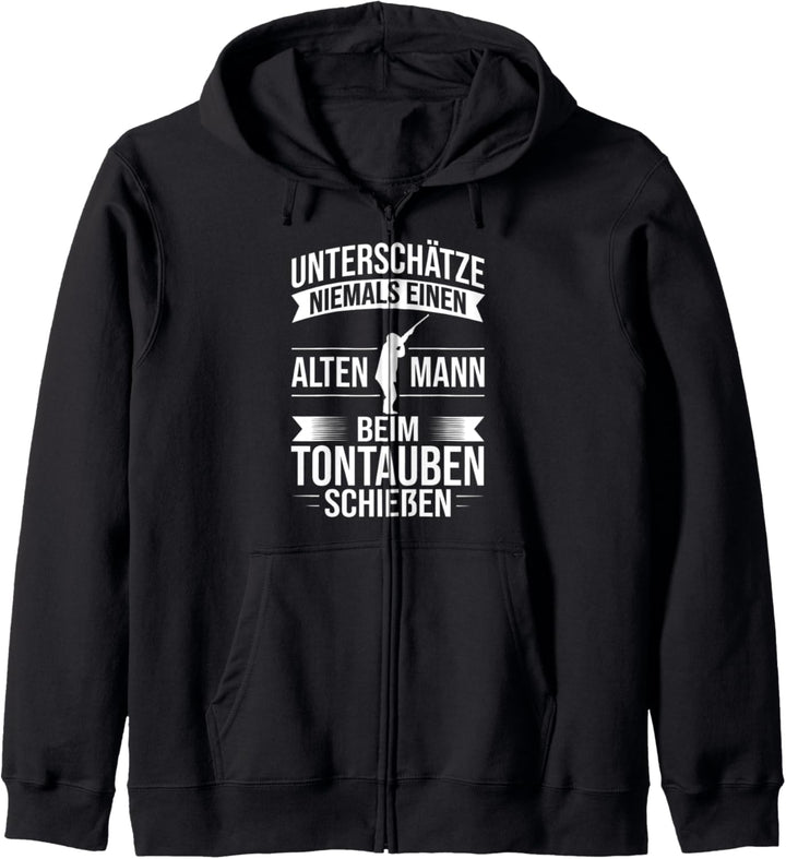 Wurftaubenschiessen Tontaubenschiessen Tontauben Sportschütze Kapuzenjacke
