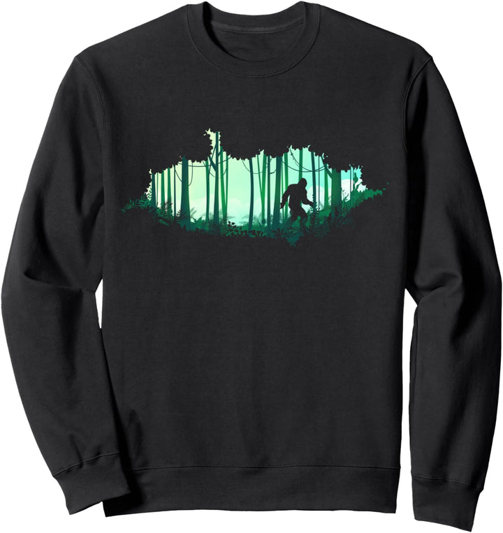 Outdoor Sasquatch Mythos Wald Kryptozoologie Kryptid Bigfoot Sweatshirt