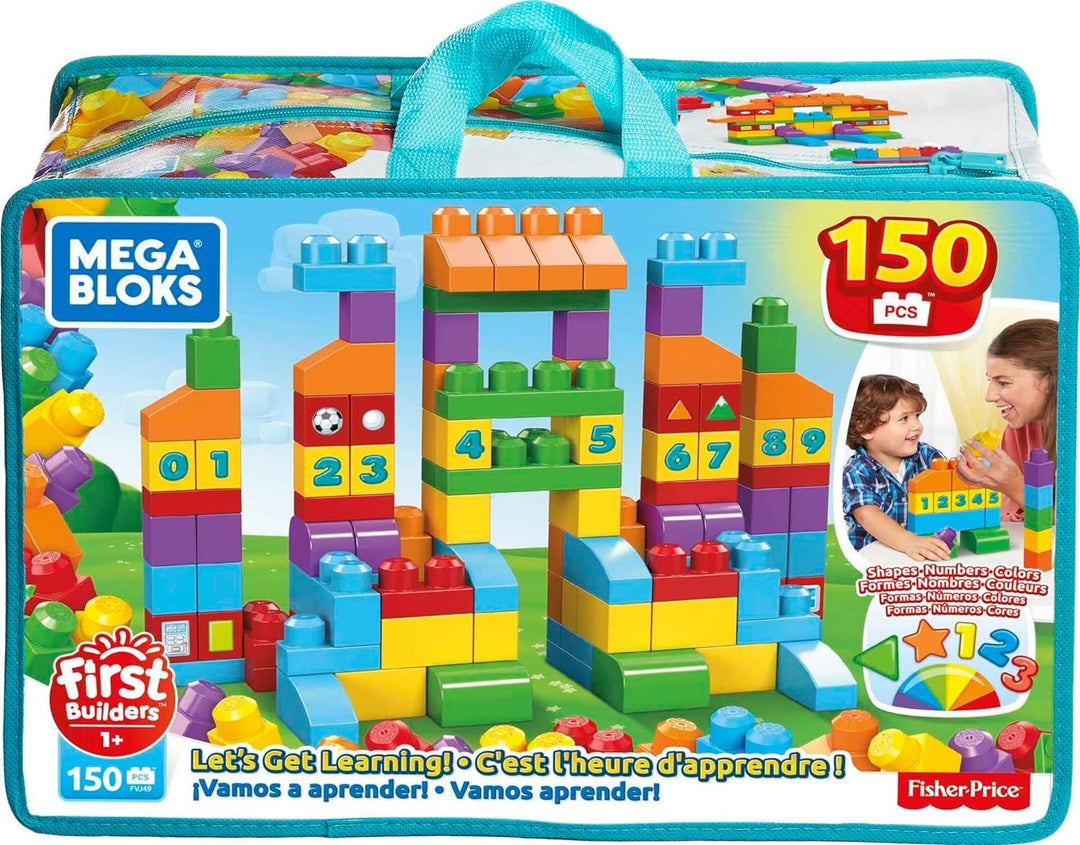 MEGA Bloks FVJ49 - Bausteintasche, 150 Teile, Bunt, Spielzeug ab 1 Jahr Single, Single
