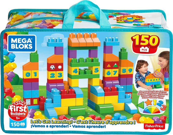 MEGA Bloks FVJ49 - Bausteintasche, 150 Teile, Bunt, Spielzeug ab 1 Jahr Single, Single