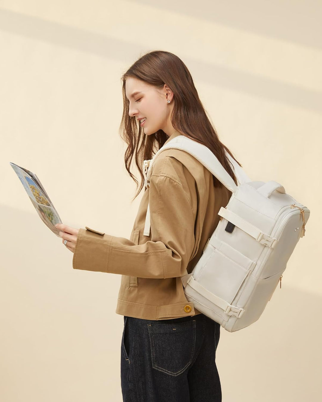 LOVEVOOK Ryanair Reiserucksack Flugzeug Damen, Handgepäck Rucksack 40x20x25, Carry On Luggage Travel