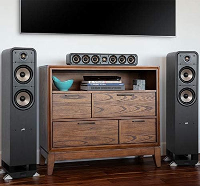 Polk Audio Signature S55E Standlautsprecher, HiFi Lautsprecher für Musik und Heimkino Sound, passive