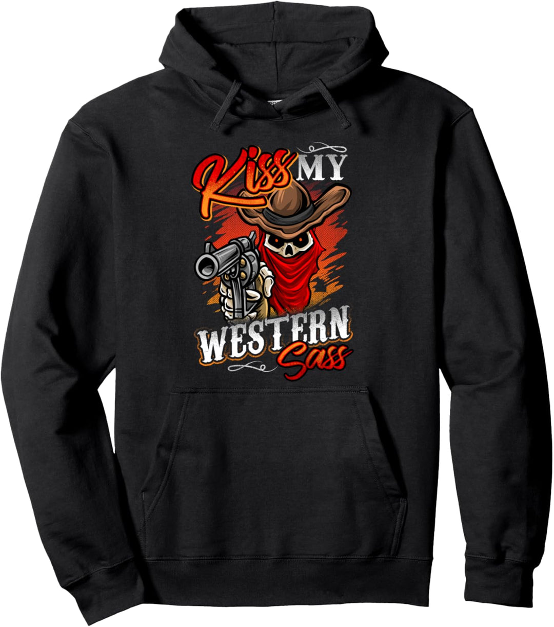 Cowboys Cowgirls Küssen My Western Sass Country Cowboy Pullover Hoodie