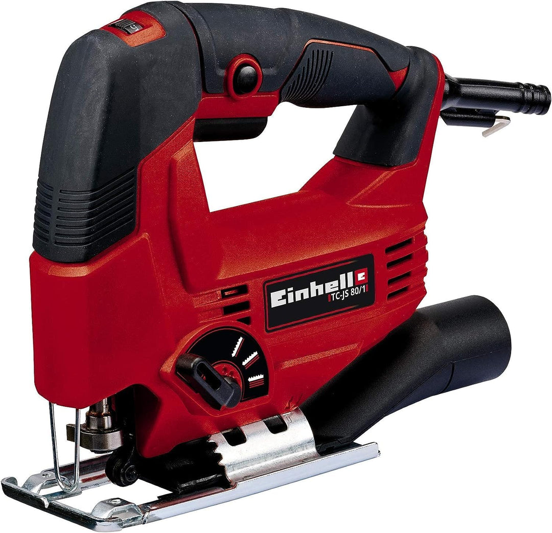 Einhell Stichsäge TC-JS 80/1 (550 W, Hubzahl 1000-3000 min-1, Drehzahlelektronik, 4-stufiger Pendelh