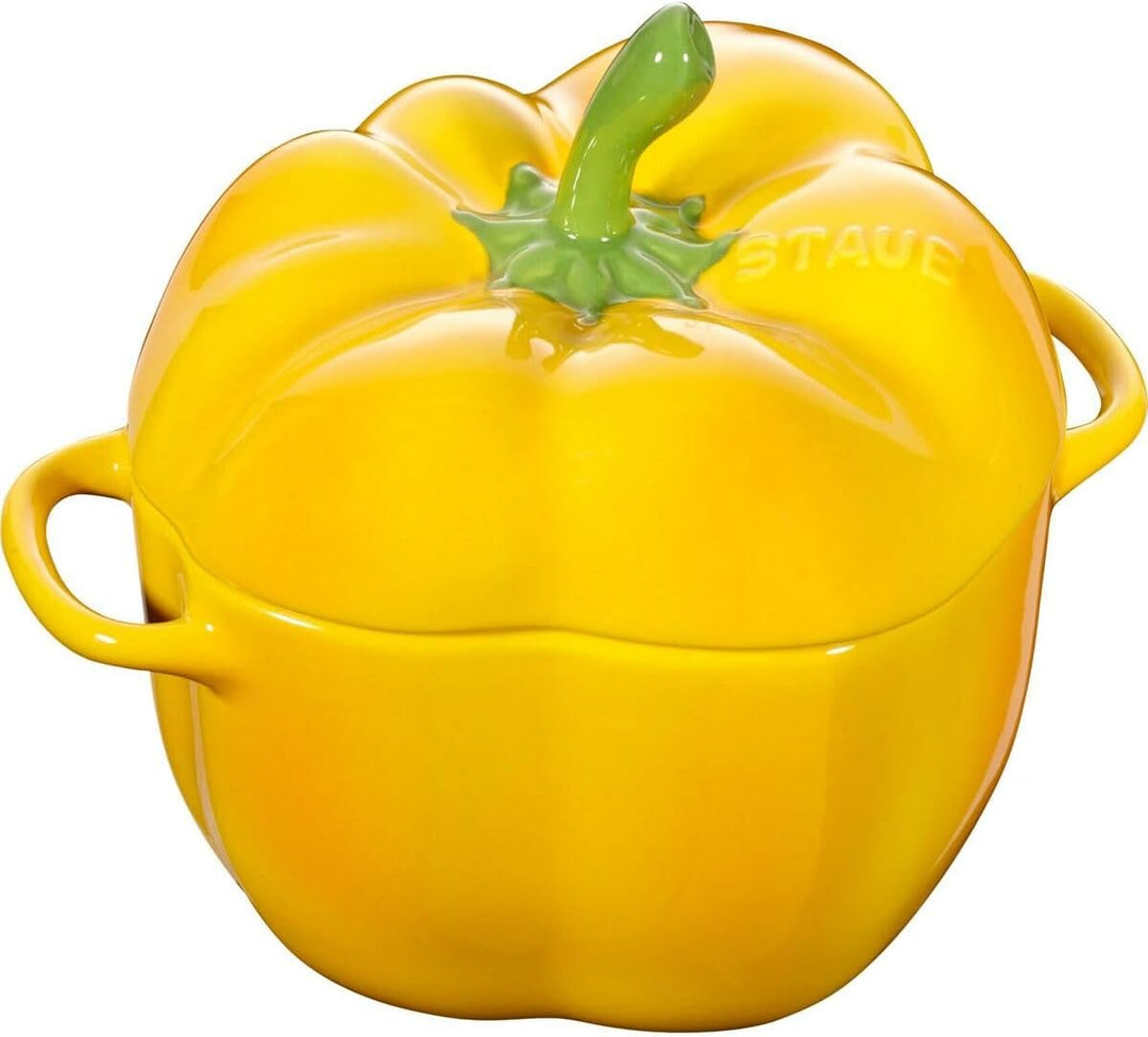 STAUB Zwilling - Ceramic by Paprika Cocotte - gelb - Keramik - H: 10,7cm x B: 15,1cm - Volumen: 0,47