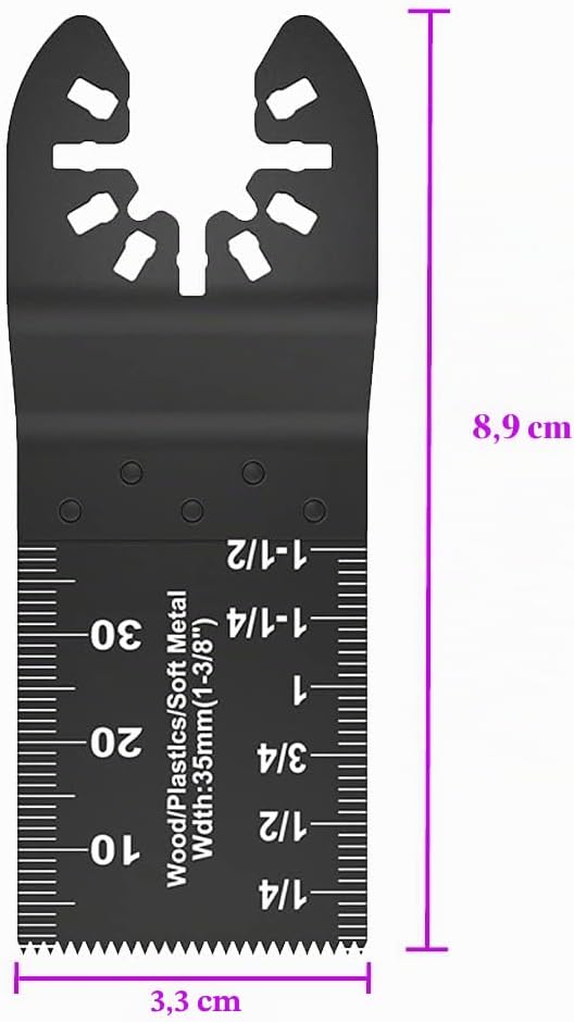 52Stk Multitool sägeblätter kit, Multifunktionswerkzeug Zubehör Oszillierendes Zubehör Set Schnellsp