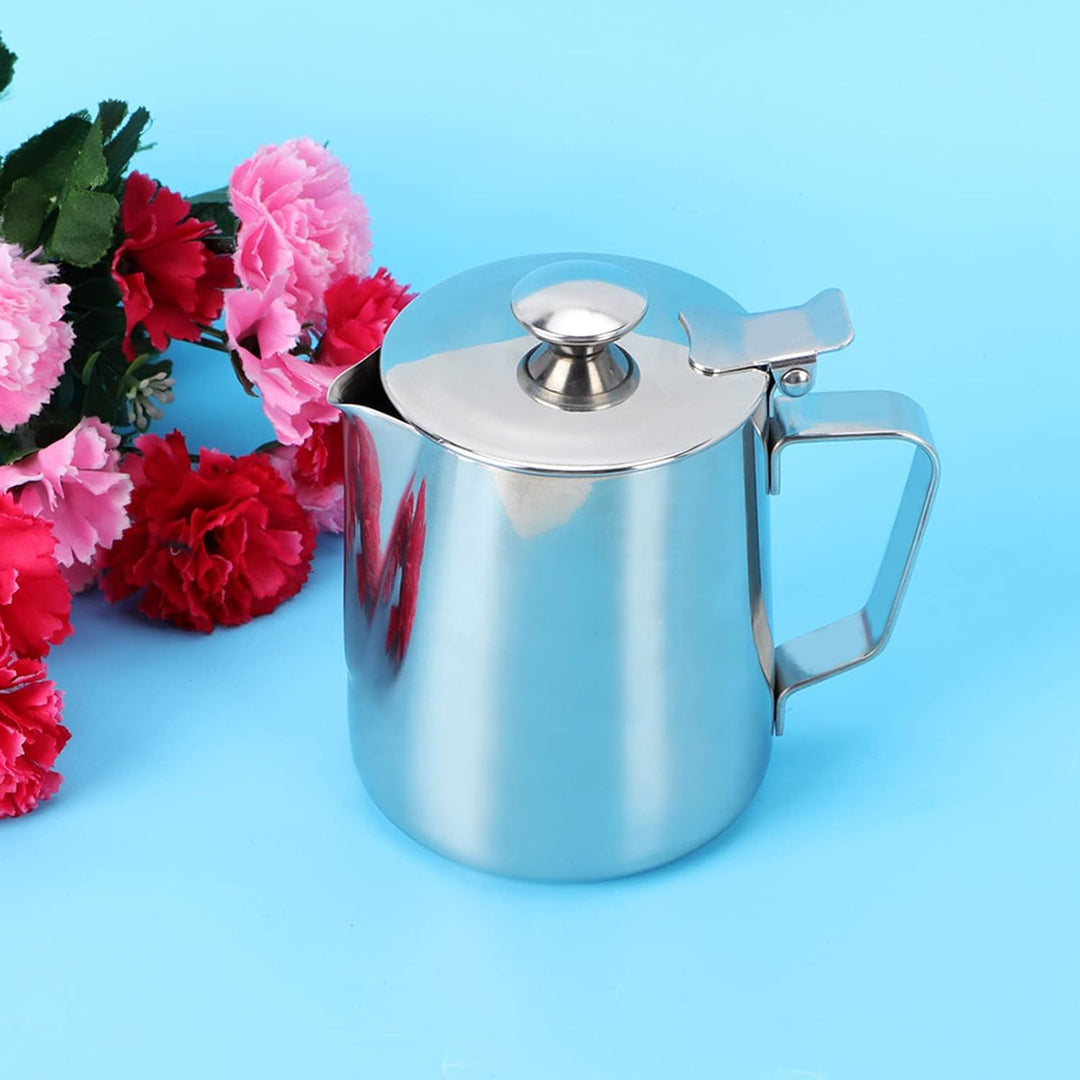 Tasse ziehen,350ml Espresso Steaming Pitchers Edelstahl Milch Craft Kaffee Latte Schaum Art Krug Kru