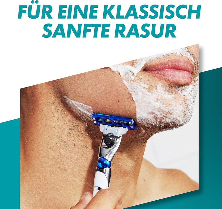 Gillette Mach3 Turbo Rasierklingen für Rasierer, 5 Ersatzklingen für Nassrasierer Herren mit 3-fach