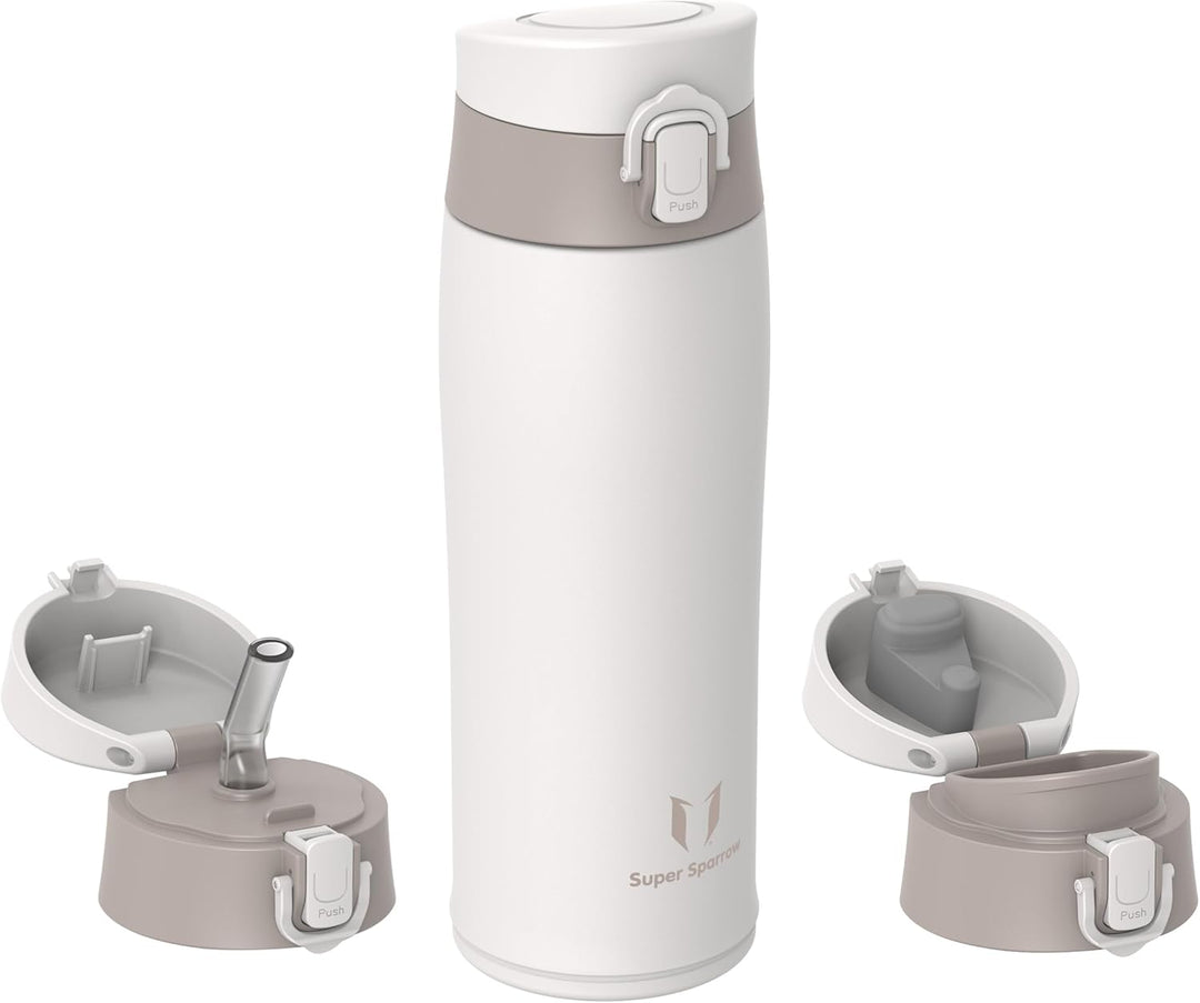 Super Sparrow Trinkflasche Edelstahl - Thermobecher - 500ml, 750ml, 950ml - BPA-Frei Thermosflasche,