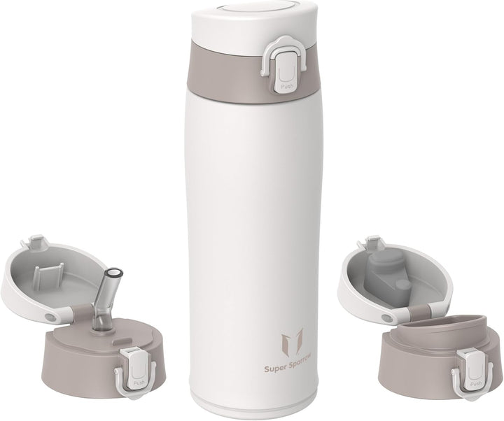 Super Sparrow Trinkflasche Edelstahl - Thermobecher - 500ml, 750ml, 950ml - BPA-Frei Thermosflasche,