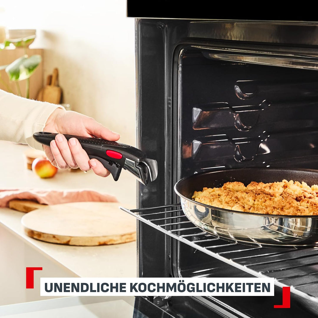 Tefal Ingenio Comfort Max 20-tlg. Kochgeschirr-Set, Titanium Antihaftversiegelung, stapelbar, platzs