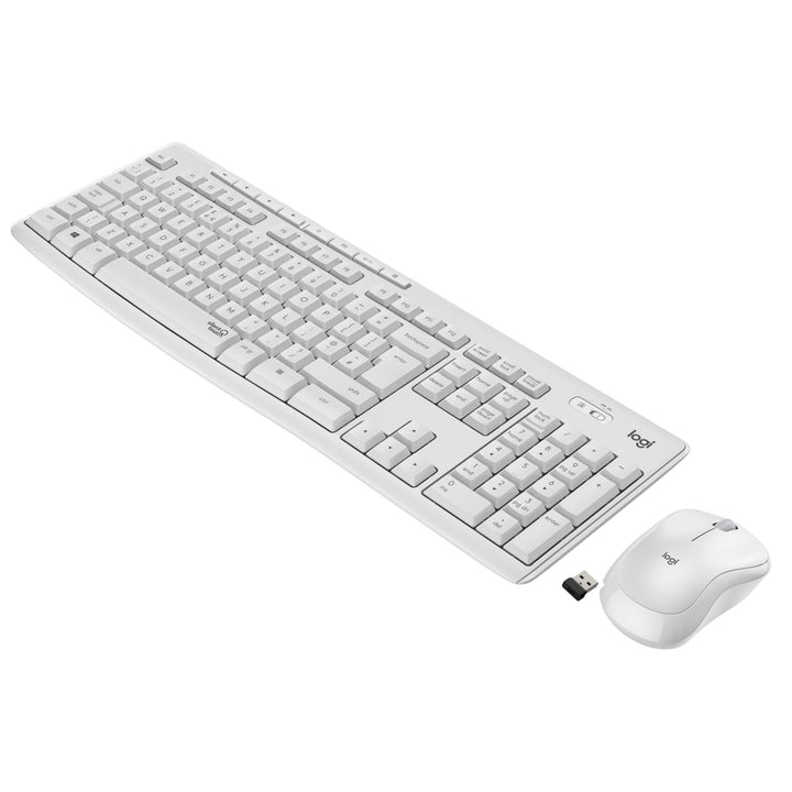 Logitech MK295 kabelloses Tastatur-Maus-Set mit SilentTouch-Technologie, Shortcut-Tasten, optischer