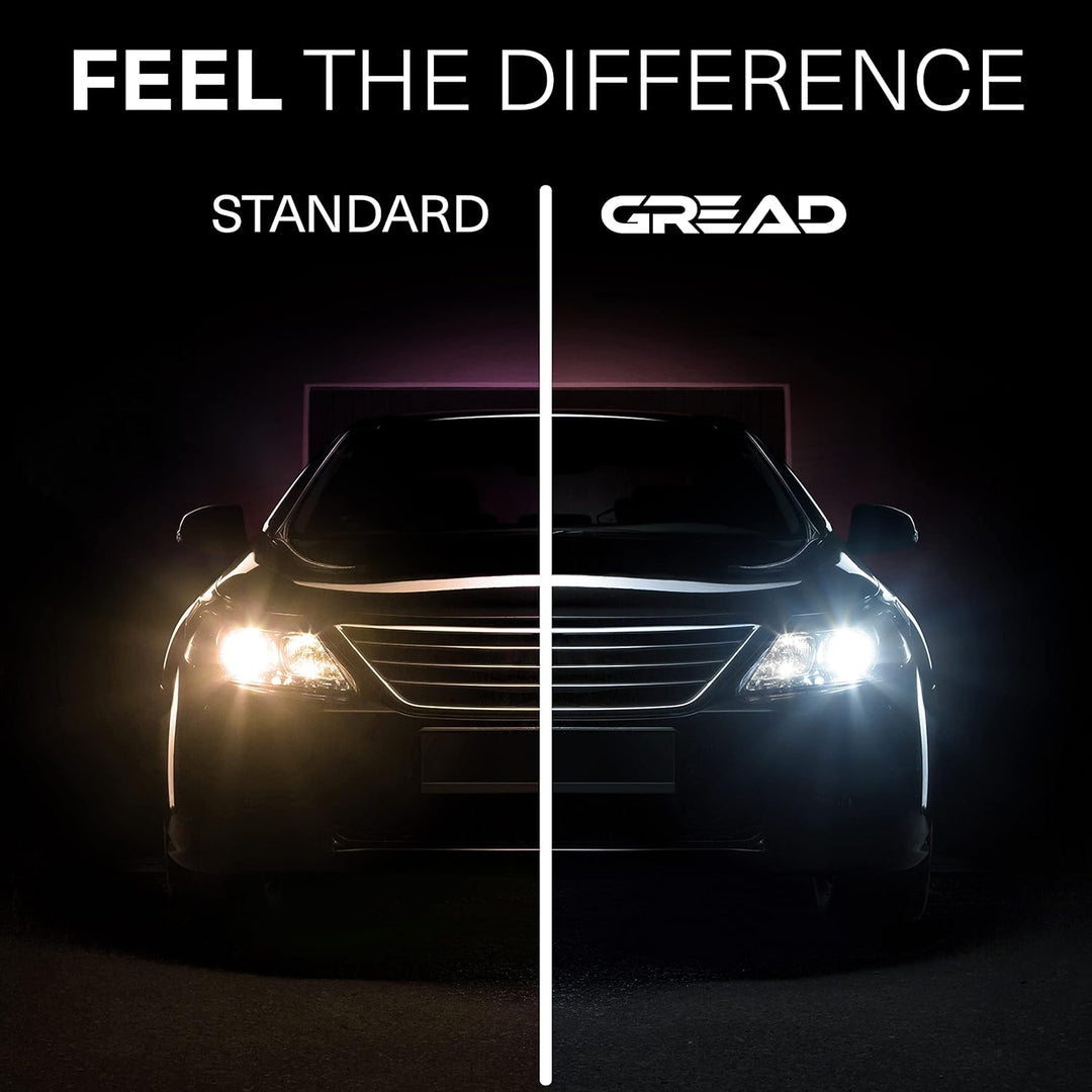 Gread - H7 Lampe Auto H7 12V 55W - super-white - Frontscheinwerfer 8500k E-Prüfzeichen eintragungsfr