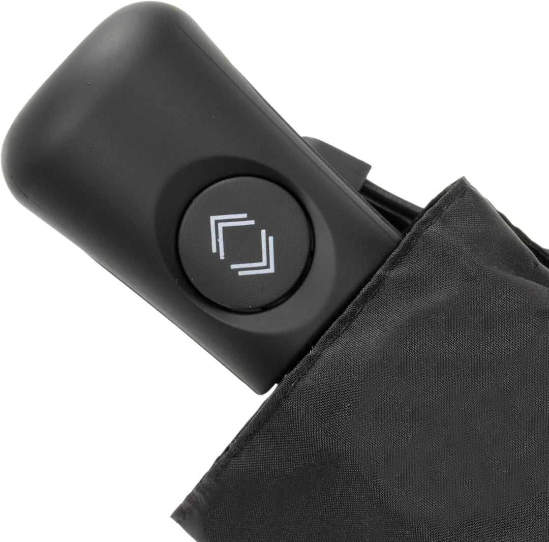 Isotoner Regenschirm für Damen, klein, automatisches Öffnen/Schliessen, Schwarz, one size, Schwarz