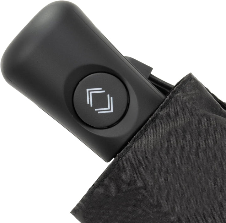 Isotoner Regenschirm für Damen, klein, automatisches Öffnen/Schliessen, Schwarz, one size, Schwarz