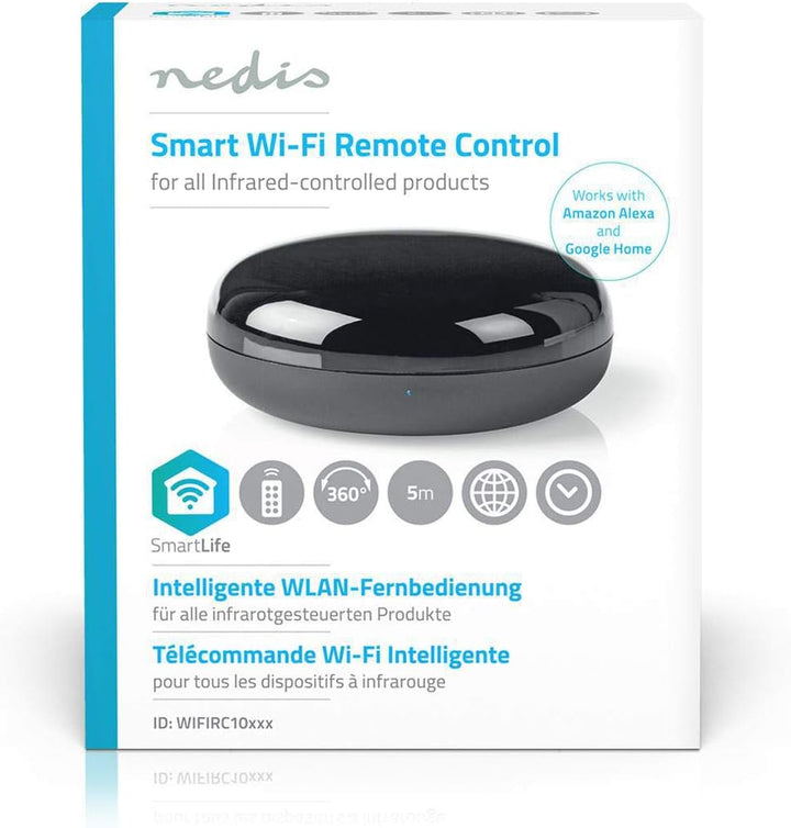 Nedis SmartLife - WLAN IR-Fernbedienung - Universal - Signalreichweite: 5 m - Integriert in die Nedi