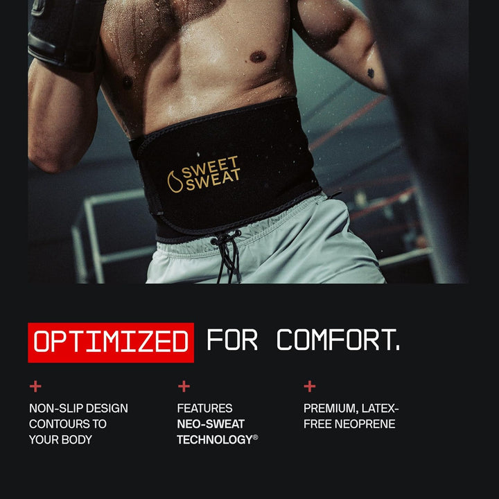Sports Research Bauchgurt „Sweet Sweat“ zur Förderung der Schweissbildung am Bauch, Herren, Pinkes L