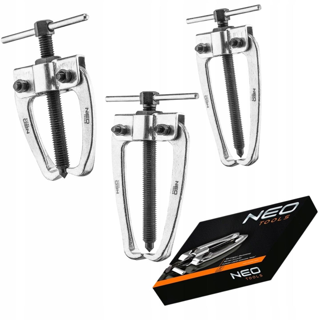 NEO TOOLS Mini 2-Arm Zweiarmiger Abzieher 3 TLG. Set 1", 2" und 3" Lagerabzieher CRV-Stahl Profi | d