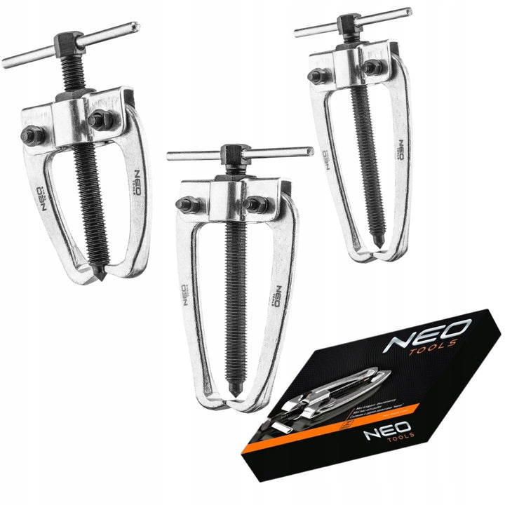 NEO TOOLS Mini 2-Arm Zweiarmiger Abzieher 3 TLG. Set 1", 2" und 3" Lagerabzieher CRV-Stahl Profi | d