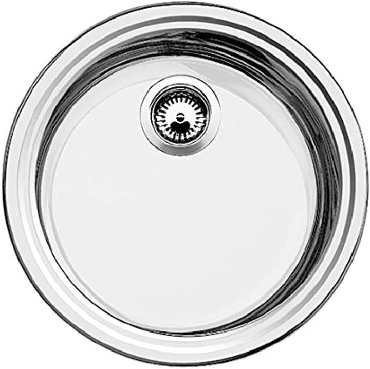 BLANCO RONDOSOL | Edelstahl | Einbauart: Einbau von Oben & Unterbau | ohne Ablauffernbedienung | 45e