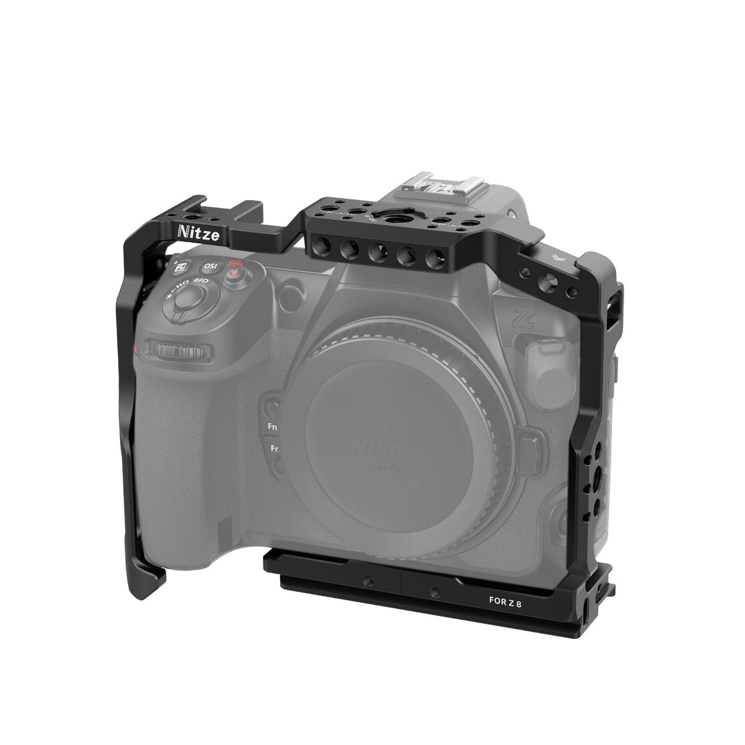 Nitze Z8 Camera Cage für Nikon Z 8 Kamera, Z8 Kamerakäfig Vollkäfig mit Integrierter NATO Schiene, Z