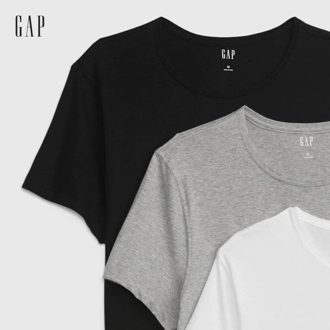 GAP Herren Klassisches Baumwoll-t-Shirt, 3er-Pack 3er Pack Cotton Classic Tee T-Shirt S Mehrfarbig/M