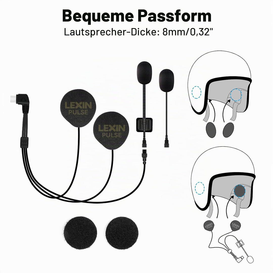 LEXIN Kopfhörer und Mikrofon für MTX Headset