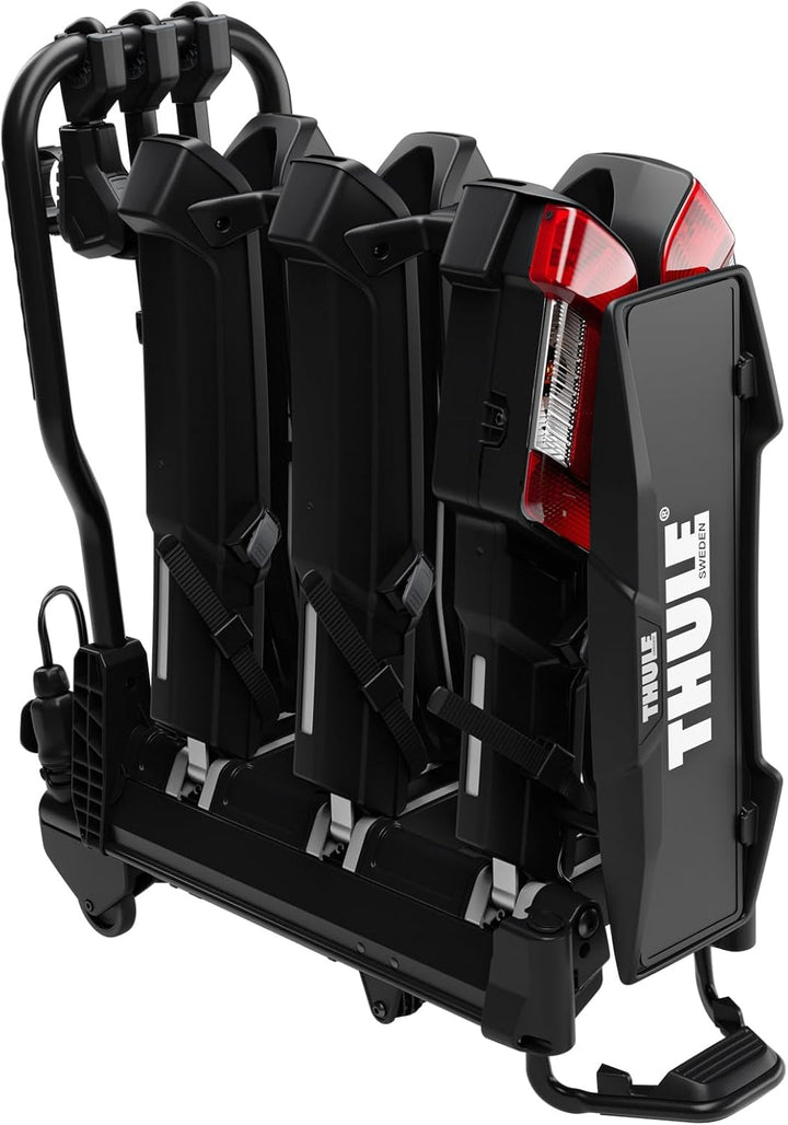 Thule Easyfold 3 Plattform Anhängerkupplung Fahrradträger Schwarz 3(4) bikes, Black 3(4) bikes