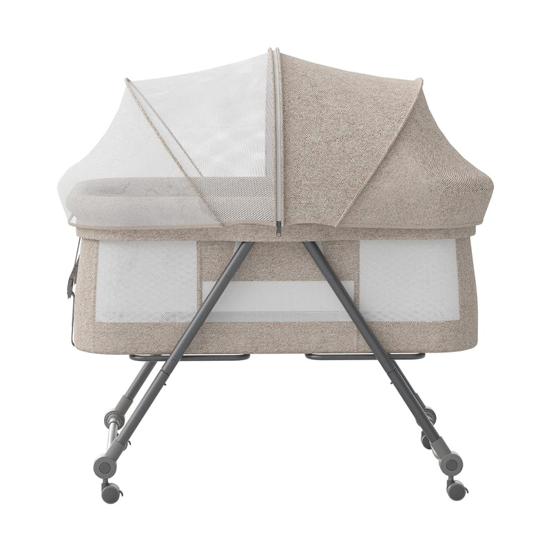 UBRAVOO Faltbares beistellbett Baby, Grab-and-go Baby Bett mit Matratze I Rollen I Reisetasche I Mos