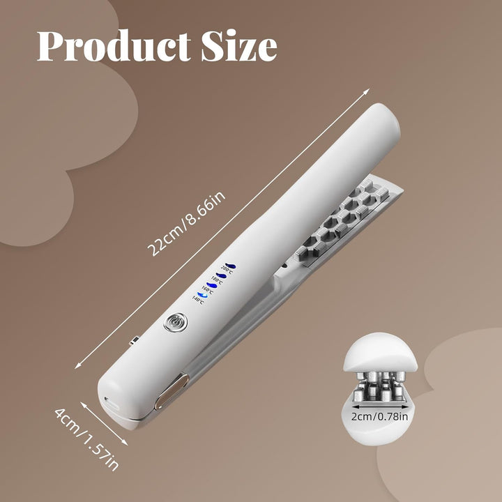 Lockenstab Automatisch,Kabellose Lockenstabbürste, 22mm Lockenstab Minibürste,USB Aufladbares Locken